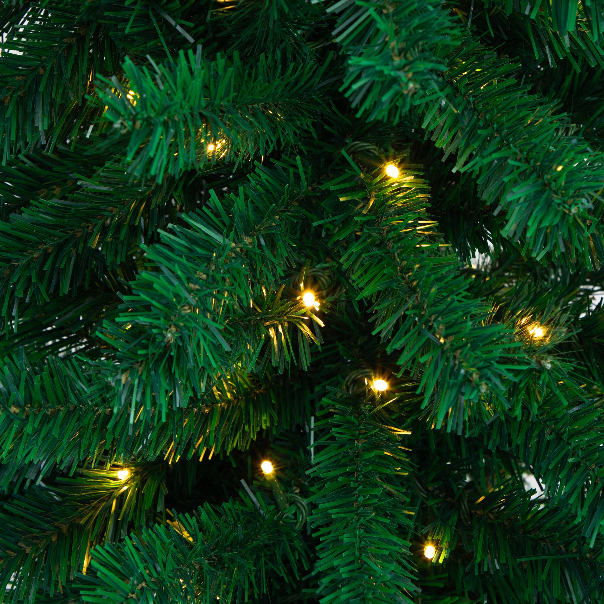 8ft. Pre-Lit Pine Artificial Christmas Tree Archway, Warm White LED Lights